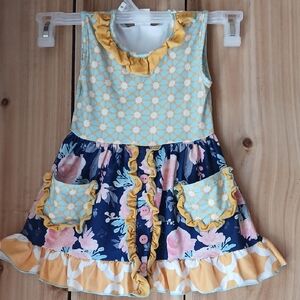 Charming Kids Dress with Floral Accents